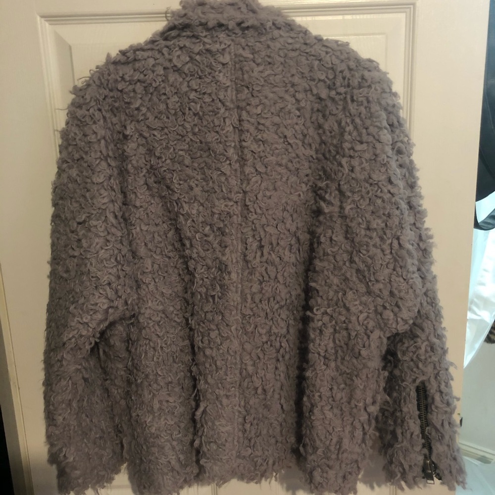 UNIF x Urban Outfitters Furry Moto Poodle Coat - Picture 4 of 4